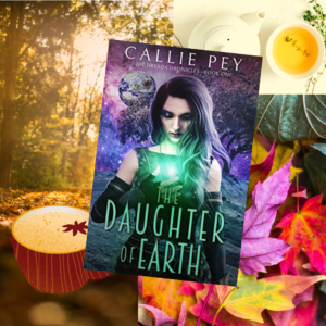 Daughter of Earth, by Callie Pey, book cover autumn graphic