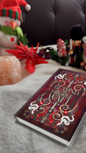 Beyond the Filigree mockup with Christmas decorations